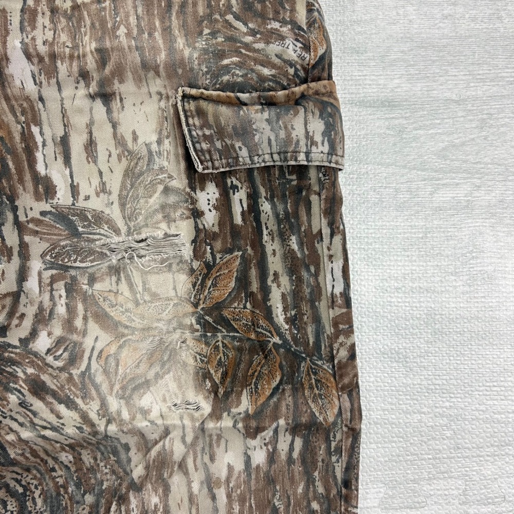 Vintage Duxbak Camo Real Tree Cargo Pants Size Large Brown Outdoor Baggy Grunge - Picture 6 of 8